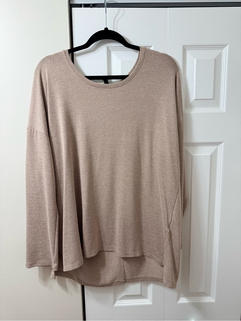 Banana Republic Oversized Crewneck Top in Light Taupe